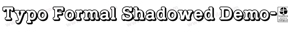 Typo Formal Shadowed Demo字体转换